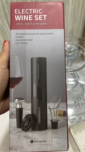 Abridor de vinho elétrico 