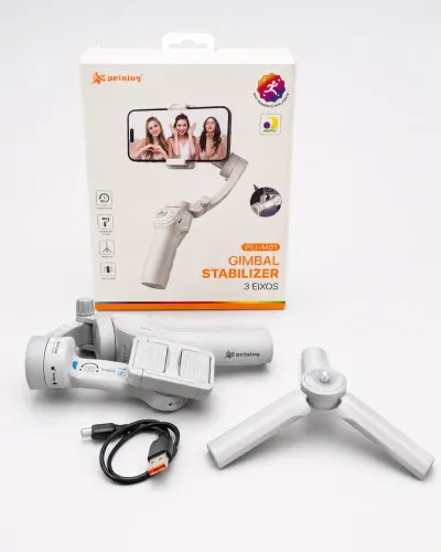 Estabilizador Gimbal 3 Eixos Celular Rastreament Facial