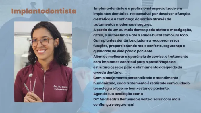 Drª Ana Beatriz Bemvindo I Consultório Odontológico I Recife