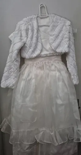 Vestido de festa/daminha infantil com bolero