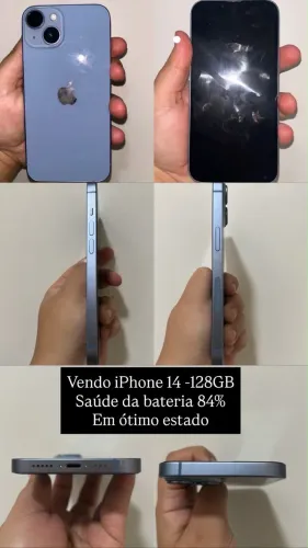 iPhone 14 seminovo em excelente estado de conservação 