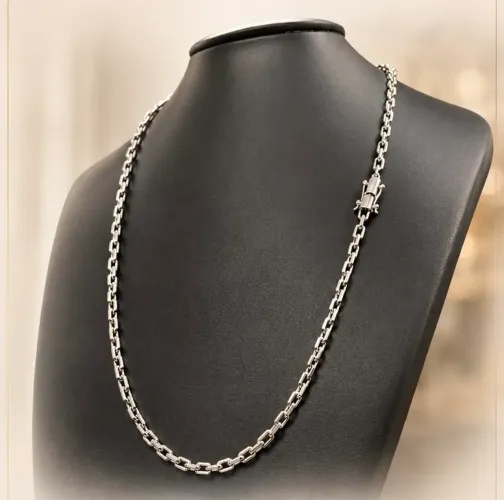 Corrente Cadeado em Ouro 18k 750