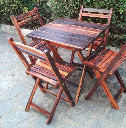 Lindo kit mesa dobrável 