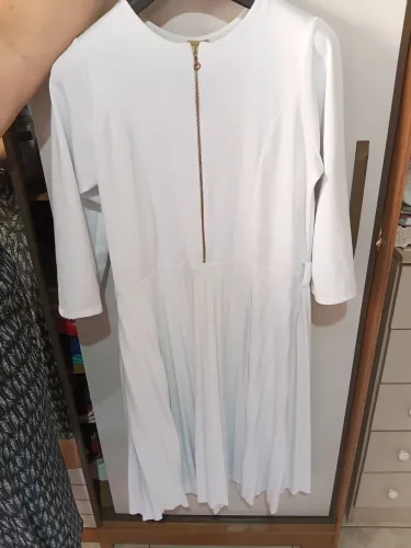 Vestido de festa branco midi