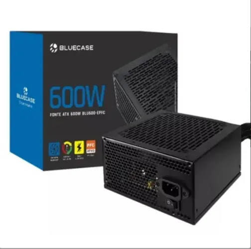 FONTE DE ENERGIA BLUECASE 600W PFC ATIVO