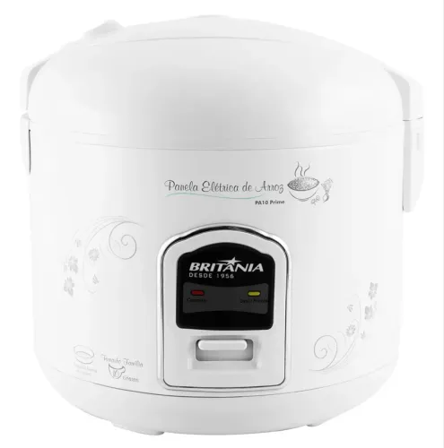 Panela Elétrica De Arroz Britânia Pa10 Prime 700w Cor Branco