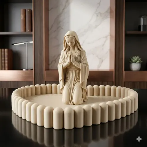 Porta Terço Nossa Senhora (Coração)
