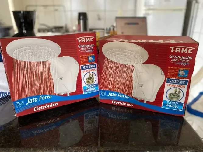 2x Chuveiros Fame Granducha Jato Forte Pressurizador