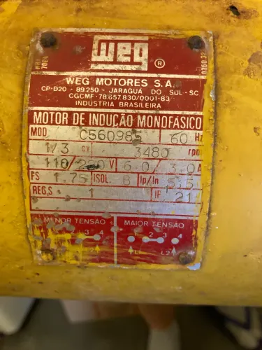Motor de piscina de indução monofásico WEG