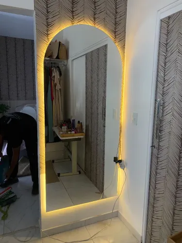 Espelho com led grande