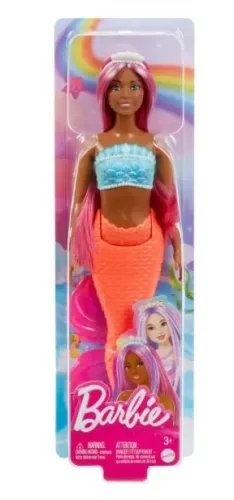 Boneca Barbie - Sereia Mundo Da Fantasia - Mattel HRR04 Rosa Pink