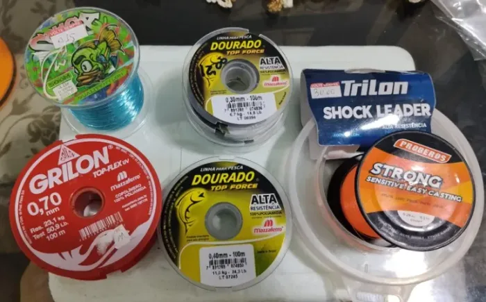 Linhas monofilamento vários tamanhos e modelos por apenas 100 reais tudo