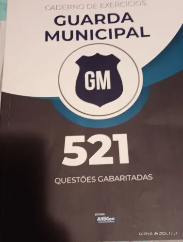 caderno de exercícios guarda municipal 521 questões gabaritadas