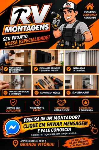 Montagem TODOS TIPOS DE MÓVEIS PRESOS PROMOÇÃO