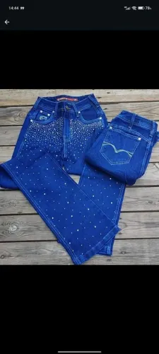 Calça feminina brilho