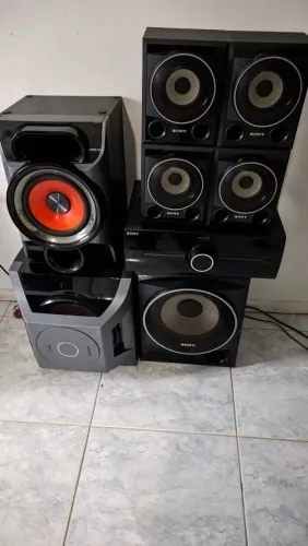 Caixa de som micro system Samsung e Sony