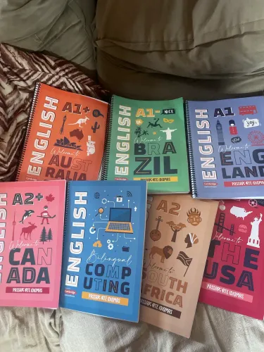 Livros de inglês da passaporte idiomas