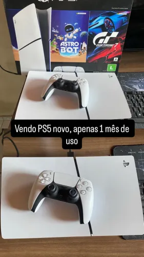 PS5 novo, apenas 2 meses de uso