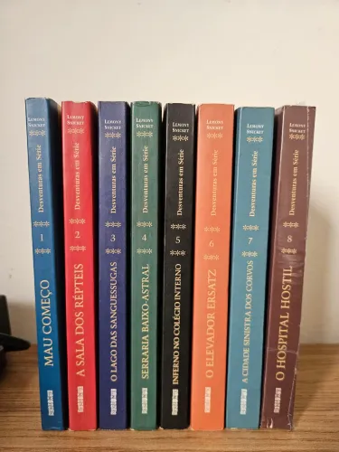 Coleção desventuras em série livros 1 ao 8