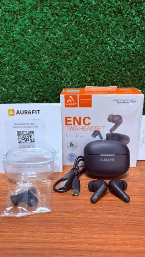 Fone bluetooth AuraBuds WF7 ENC tws