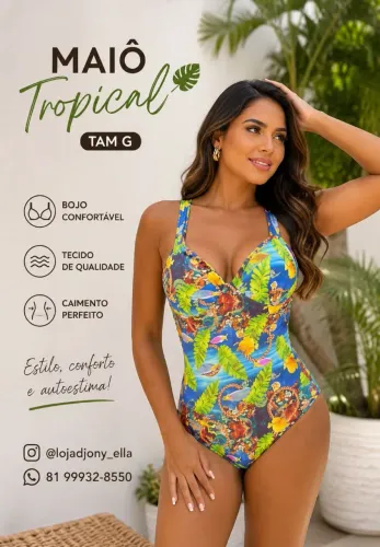 Maiô Estampado 