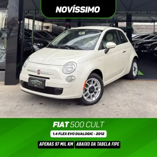 Fiat 500 Cult 1.4 Flex 8V EVO Dualogic 2012