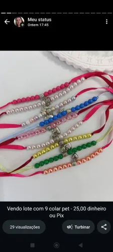 Lote de gravata e acessórios pet novos 