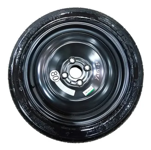 Roda Estepe T125/70 D16 Toyata Yaris Ano 2022 2023 Preto