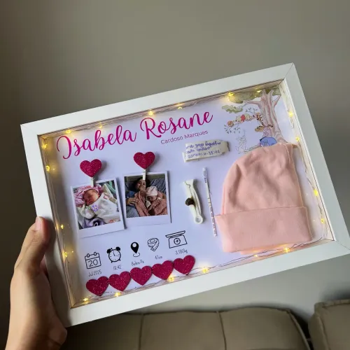 Quadro Personalizado Lembranças da Maternidade 