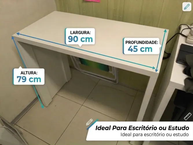 Mesa escrivaninha sem gavetas