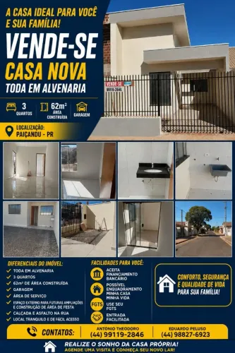 Casa a venda em Paiçandu