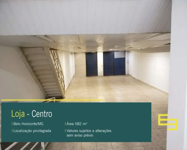 Loja para alugar no Centro de Belo Horizonte- MG.