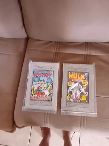 Hqs O Incrível Hulk, Ed Histórica Marvel,CDura vol 1, e o O Poderoso Thor, cdura vol 1...