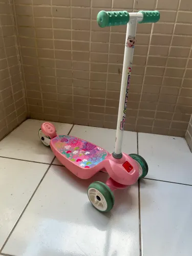 Patinete rosa Bandeirante