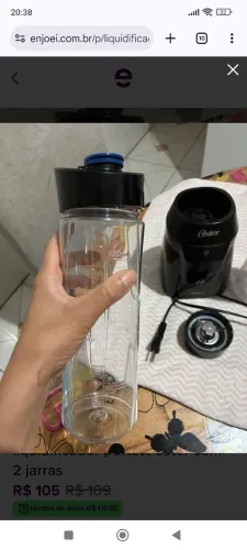liquidificador portátil oster com 2 jarras