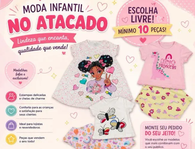 ROUPAS INFANTIS NO ATACADO!