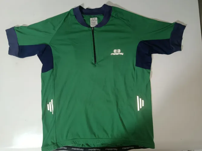 Camisa Ciclismo Marcio May Verde PP - Praticamente Nova