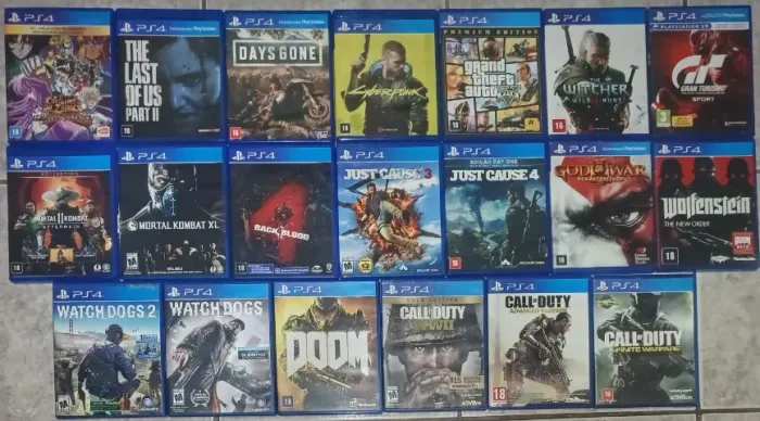 20 GAMES PS4/PS5! SÓ TOP! PARCELO 12x (Cavaleiros do Zodíaco, Cyberpunk COLECIONADOR, etc)