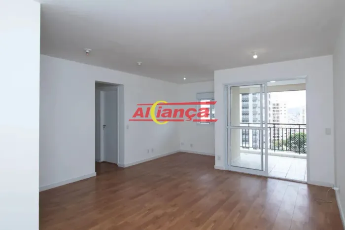 Apartamento 75m², com 2 quartos, Varanda Gourmet, 1 vaga à Locaçao Jd. Flor da Montanha