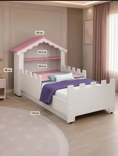 Cama Montessoriana Magia Casinha Infantil 100%mdf C/ Colchão