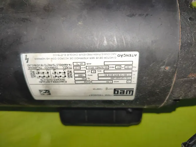 MOTOR 1CV WEG 110V/220V NUNCA USADO
