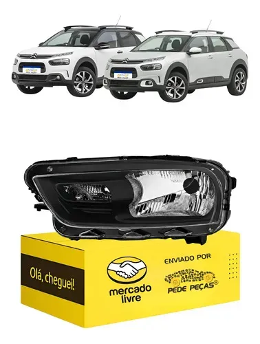 Farol C4 Cactus 2019 2020 2021 2022 2023 2024 Inferior Le Esquerdo/motorista