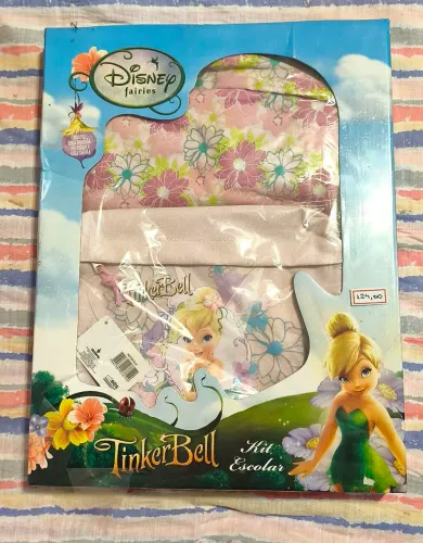 Kit Mochila Tinkerbell - Anos 2000 (mochila, sacochila e estojo)
