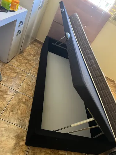 CAMA SOLTEIRO: COLCHÃO + BAÚ por R$300 pra levar logo