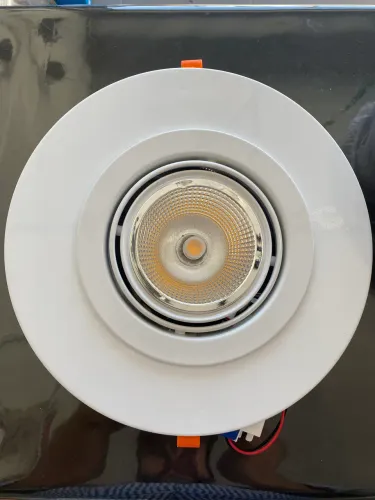 Luminária embutir redonda 280x80mm 2000lm