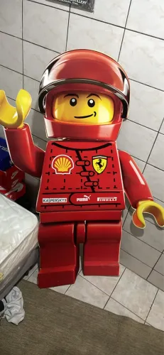 Totem LEGO Ferrari Shell Oficial - 1,70m em PVC - Raro