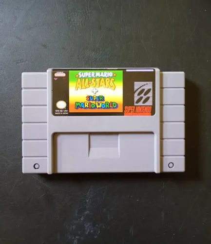 Super Mario All Stars + Super Mario World (Repro Placa Nova, Salvando)