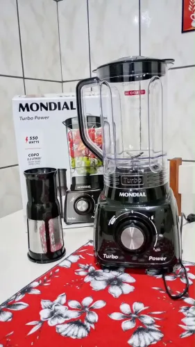LIQUIDIFICADOR MONDIAL TURBO POWER L-99 FB 550W COM FILTRO