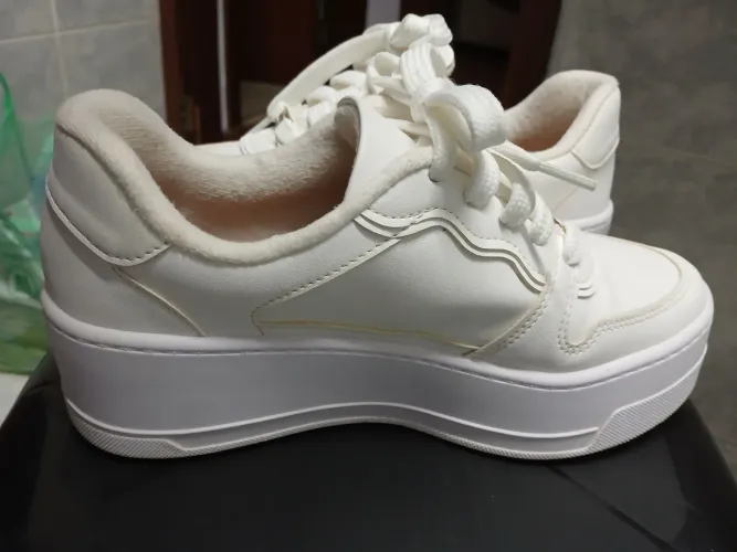 Tenis vizzano feminino casual planta forma alta