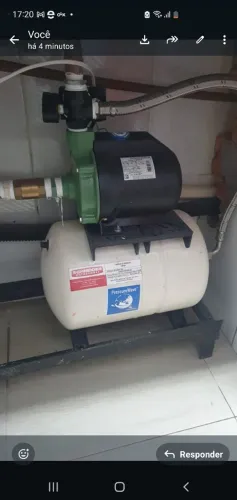 Bomba sistema de pressurização em residências